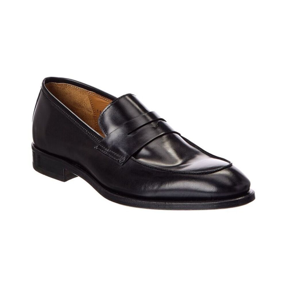 Antonio Maurizi Leather Loafer, Black